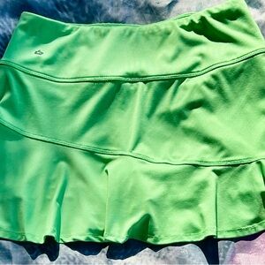 Bolle bright green tennis skort
